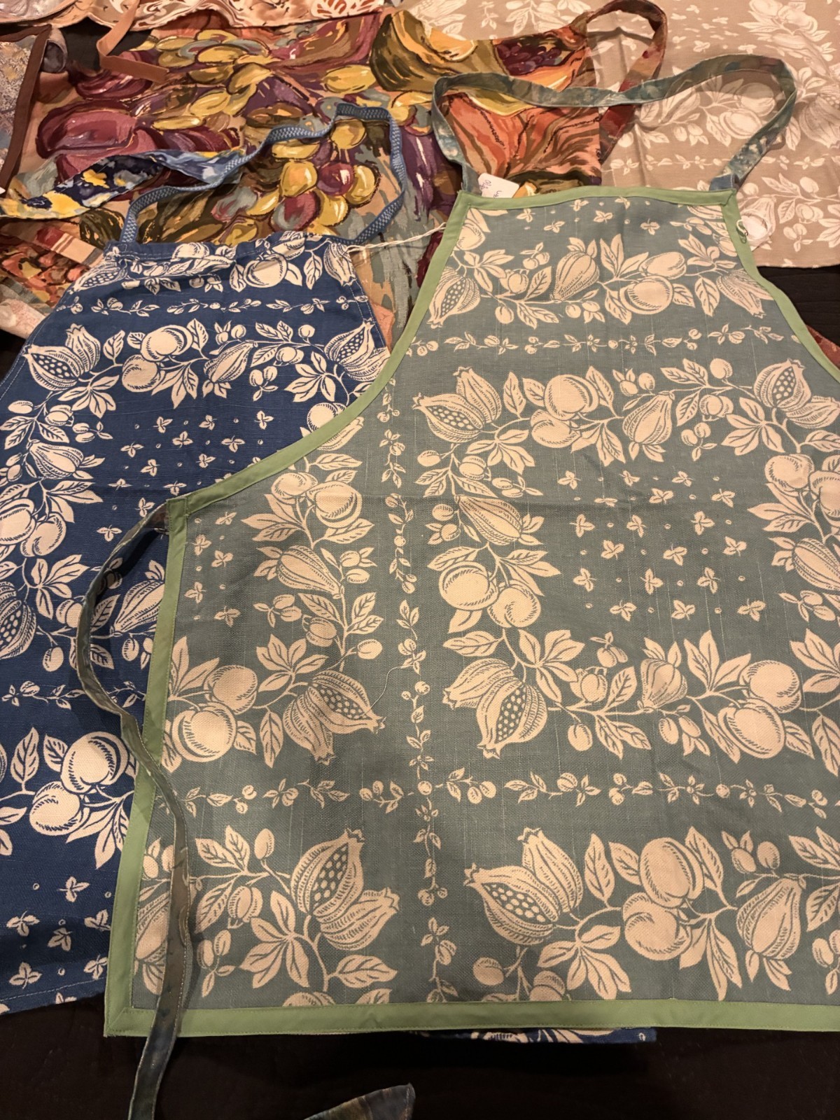 9 Handmade Bib Aprons NEVER USED Wonderful PRINT Fabric gallery