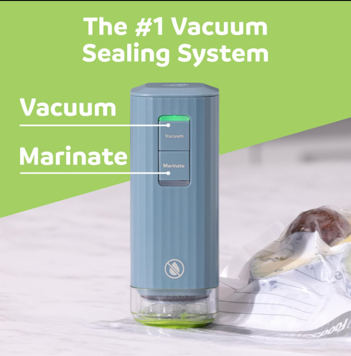Handheld Vacuum Sealer Machine with Marinate Setting & Charging Dock gallery