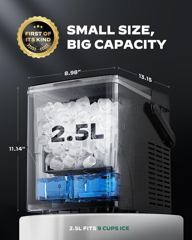 Countertop Ice Maker with 2.5L Expandable Ice Basket, 26.5Lbs/24H, 9 Cubes in 6 gallery