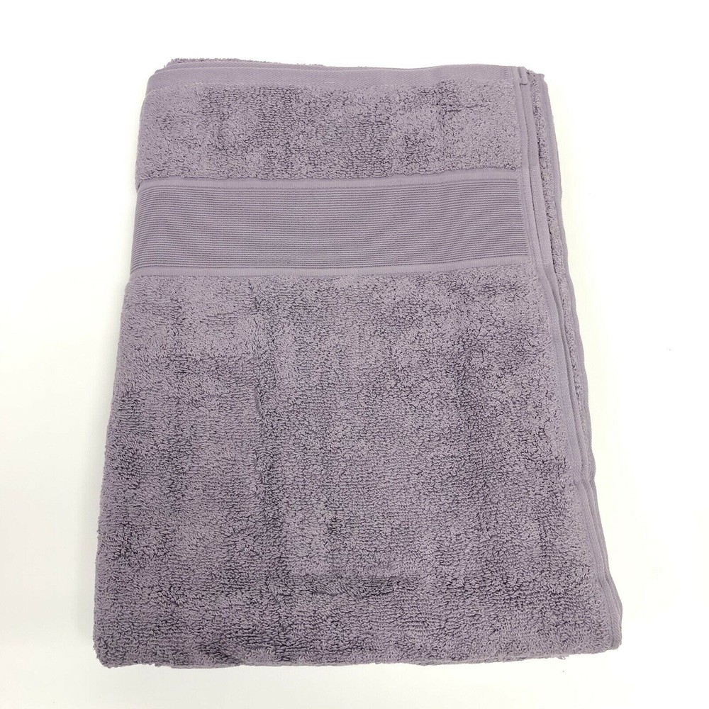 Lavender Grey Ralph Lauren Sanders Solid Bath Sheet 35" X 66" New 100% Cotton