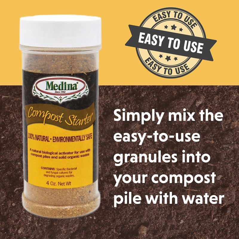 Compost Starter Natural Microbial Blend 4 oz Bottle by Medina gallery
