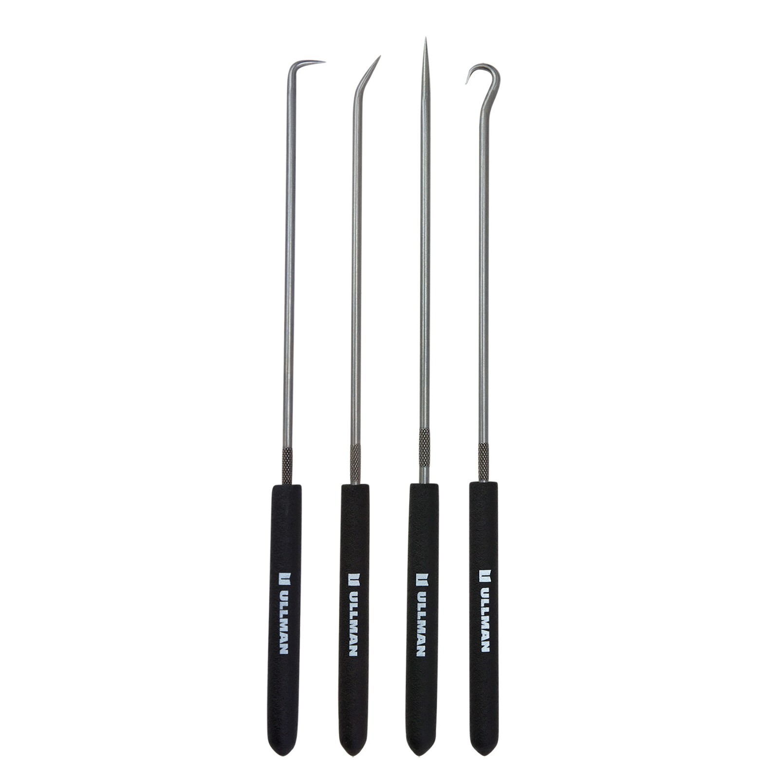 Ullman 4pc Hook Pick Set 9 in Long Straight Right Angle Complex USA MADE CHP4-L gallery
