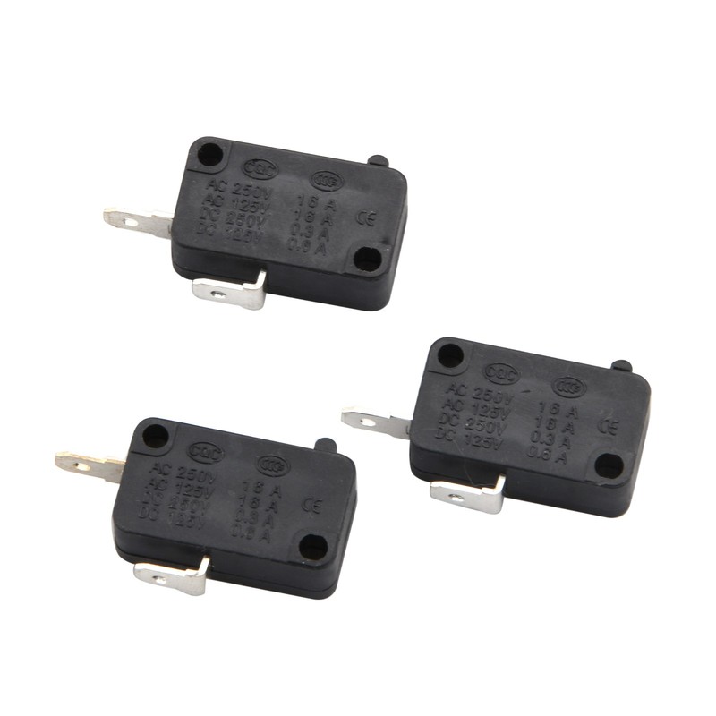 3x Plastic Microwave Oven Door Switch for Microwave 16A 125/250V(Normally O&C) gallery