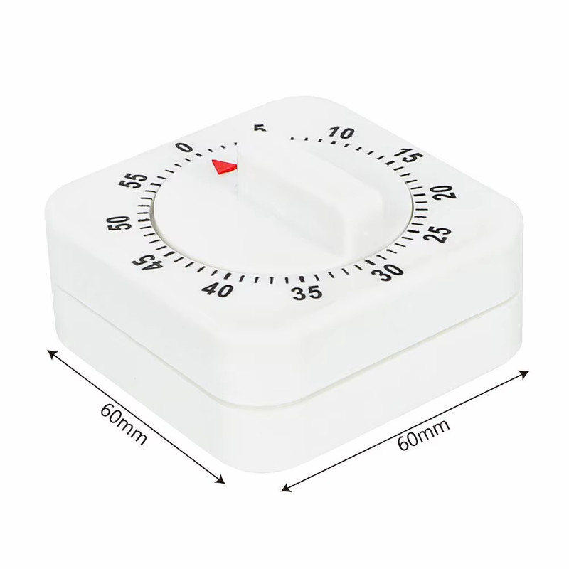 1 Kitchen Timer 60 Minute Timing Bell Alarm Sound Home Baking Cooking Mechanical gallery