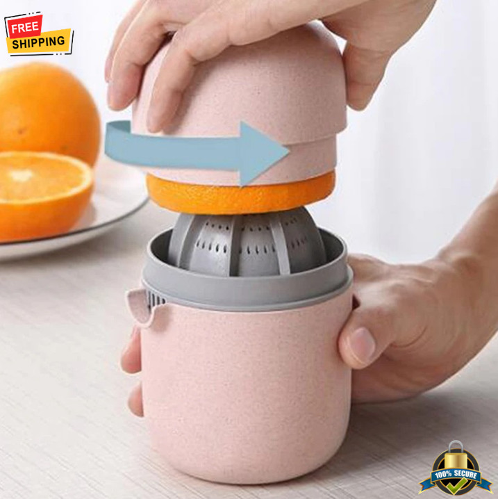 Manual Citrus Juicer Set – Mini PP Fruit Press with Non-Slip Reamer Lid gallery