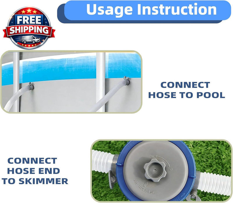 1.5" X 2' Plastic Return Suction Pool Hose, Fits for Summer Waves SFX1000 SFX150 gallery