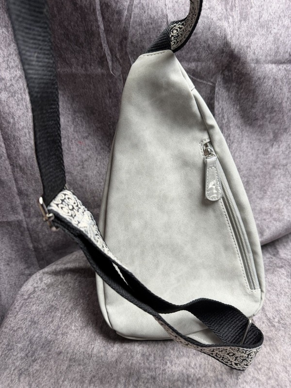 Stone Mountain Gray Sling Bag Crossbody Backpack Adjustable Strap NWT 3