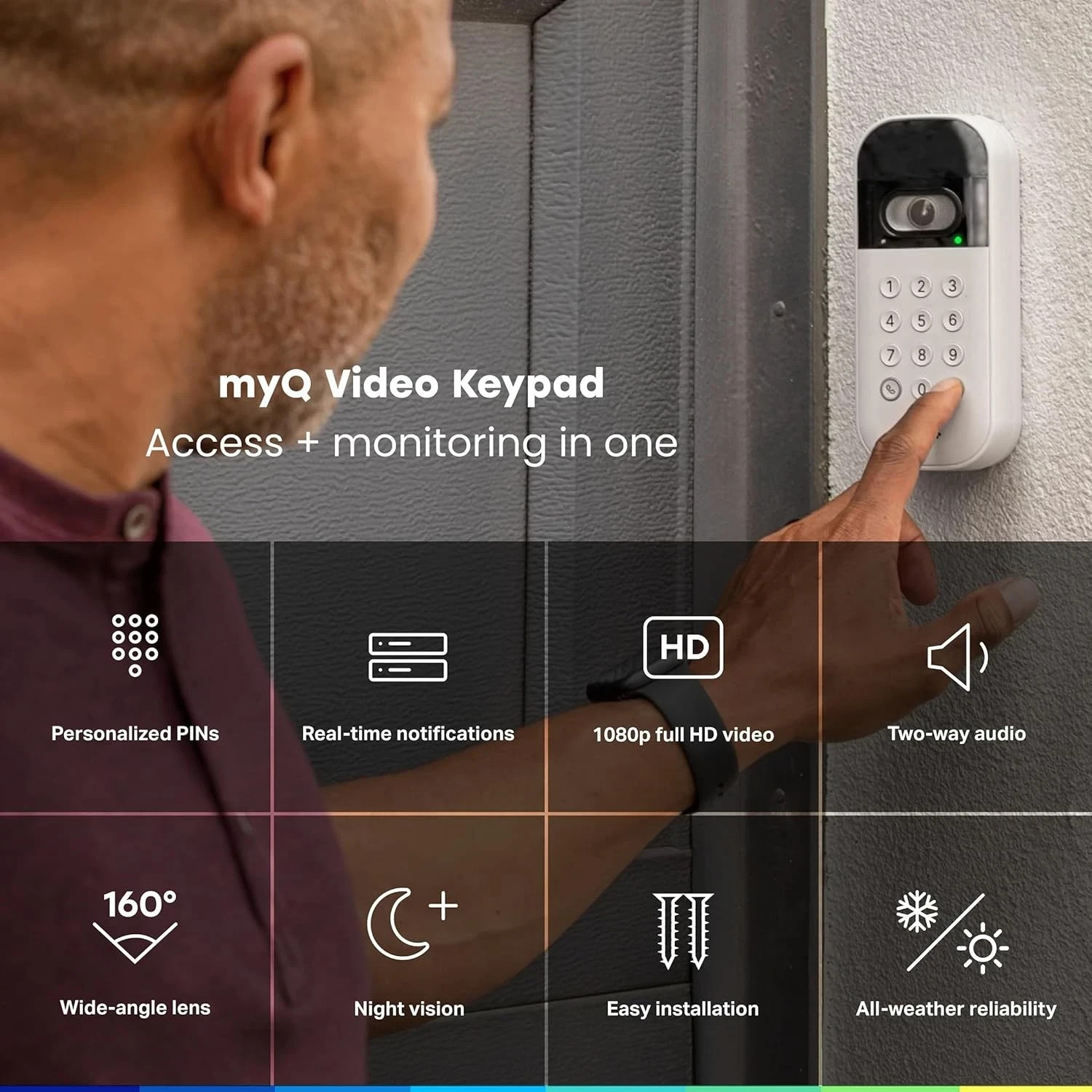 Chamberlain myQ Video Smart Wireless Garage Door Opener Keypad gallery