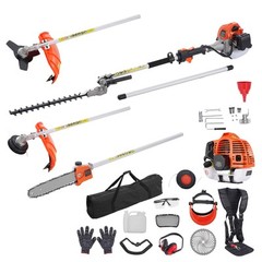 6-in-1 Multi-Functional Trimming Tools Gas Hedge Trimmer 43CC Weed Eater