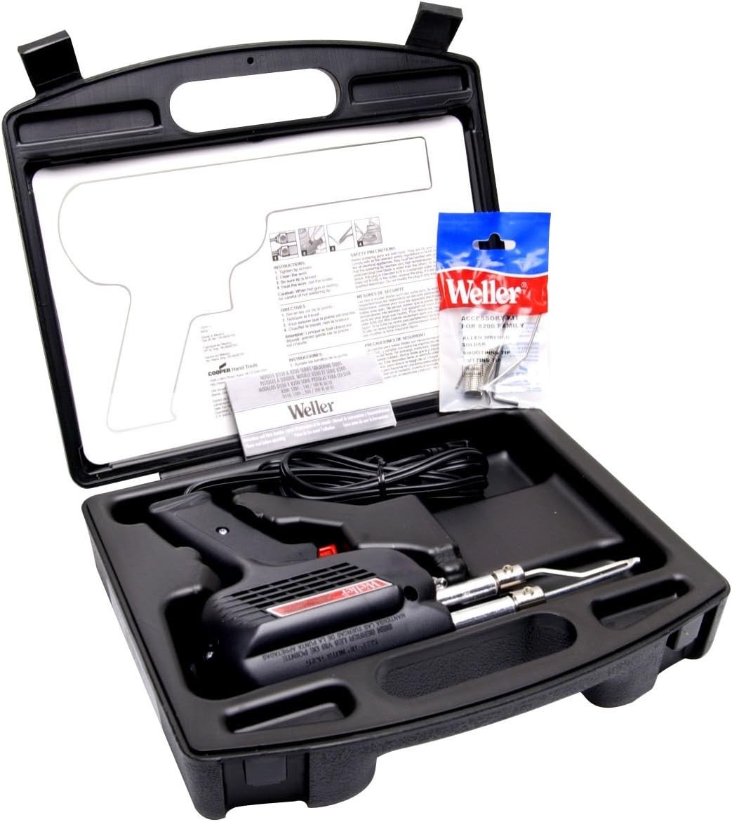 Weller 260 Watt & 200W Professional Soldering Gun Kit with Three Tips and Solder gallery