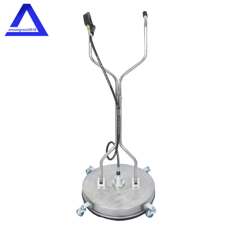 6000 PSI Pressure Washer Surface Cleaner 24" w/ Handles & Wheels Quick Connect gallery