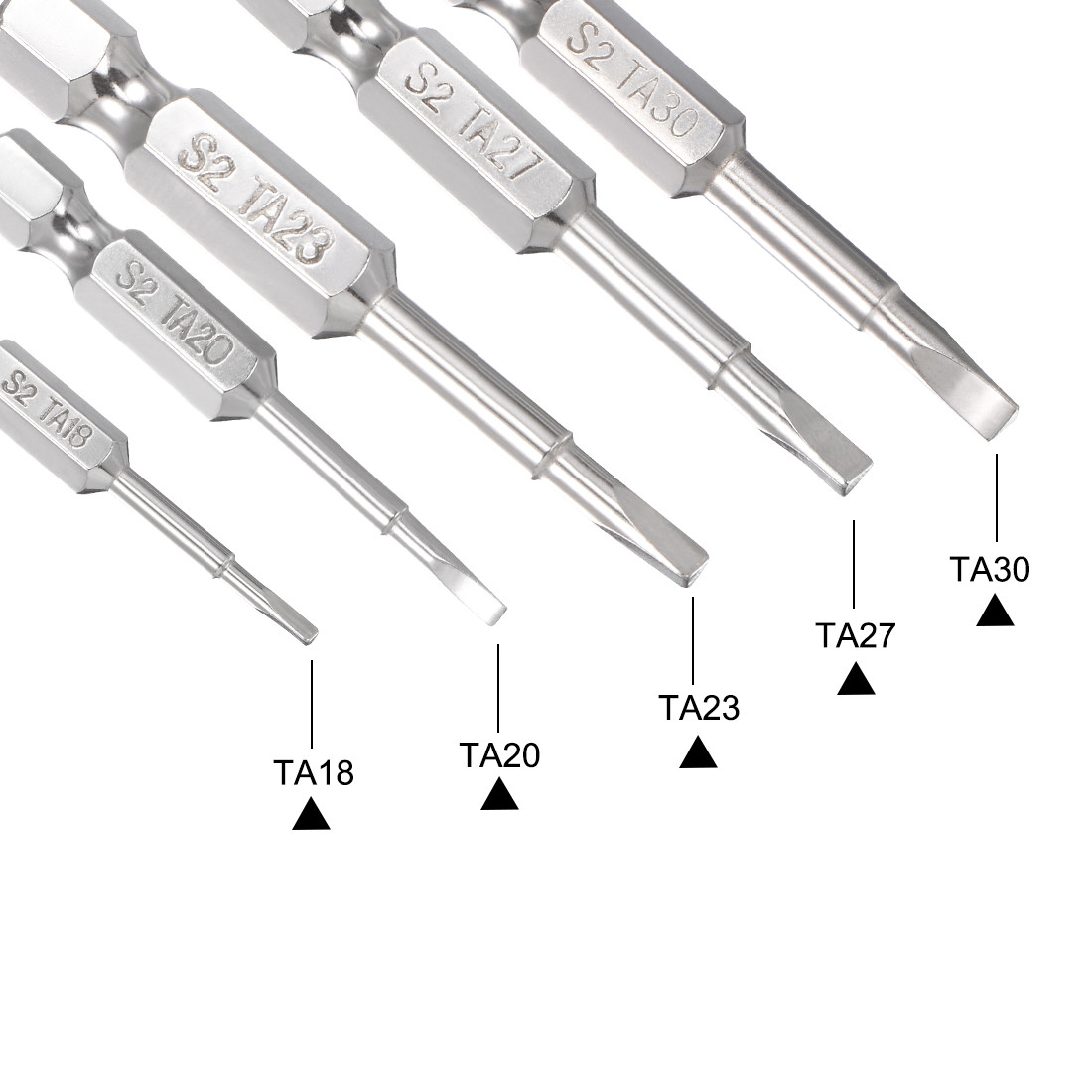 5-in-1 Triangular Bits 1/4 Inch Hex Shank Magnetic TA18/20/23/27/30 Screwdriver gallery