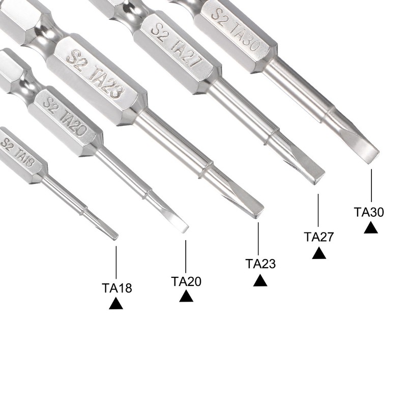 5-in-1 Triangular Bits 1/4 Inch Hex Shank Magnetic TA18/20/23/27/30 Screwdriver gallery