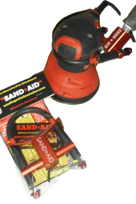 Sand Aid- Orbital Sander Attachment -Extension Pole/Handle Accessory-Pole Sander gallery