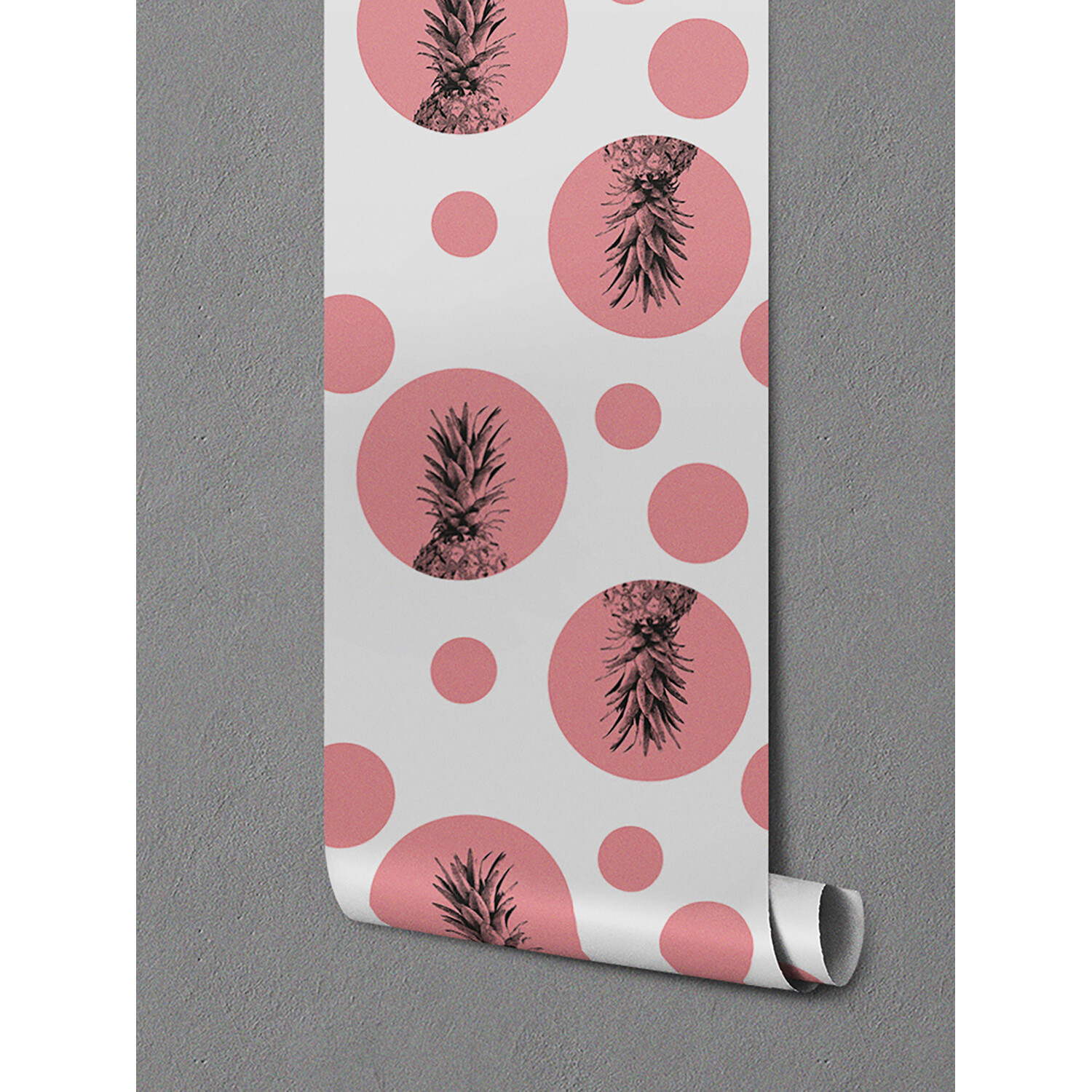 Pink Pineapple removable wallpaper Self adhesive Easy stick Wall Mural gallery