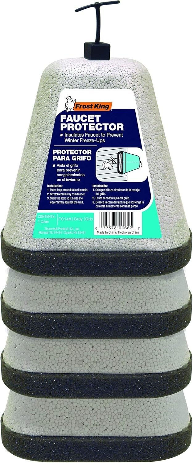 4-Pack Waterproof Foam Faucet Covers - Essential Winter Protection for Outdoors gallery