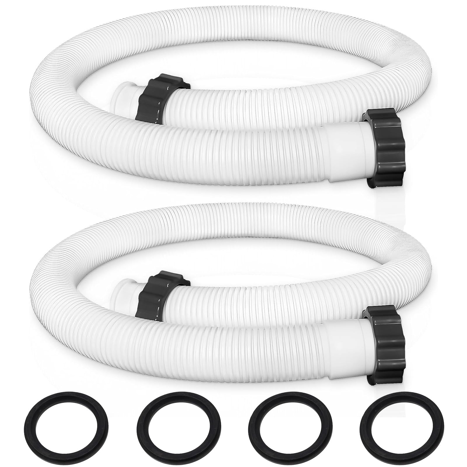 29060E Pool Pump Replacement Hoses for Above Ground White 2-Pack 1.5"x59" gallery