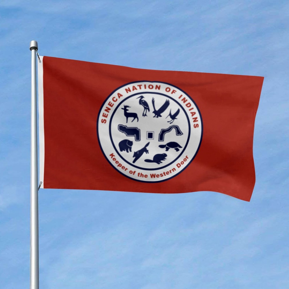 Seneca Nation Native American Indian Tribe Keeper of Western Flag 3x5ft Banner gallery