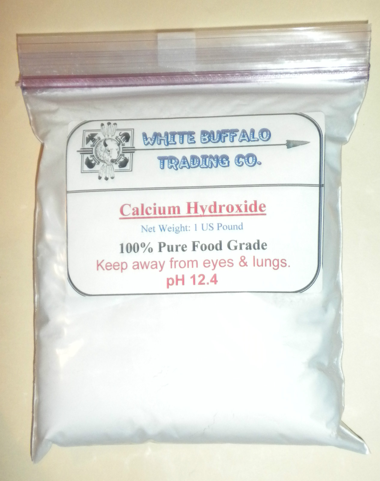 100 grams Calcium Hydroxide Ca(OH)2; Edible/ Hydrated/ Pickling/ Slaked Lime gallery