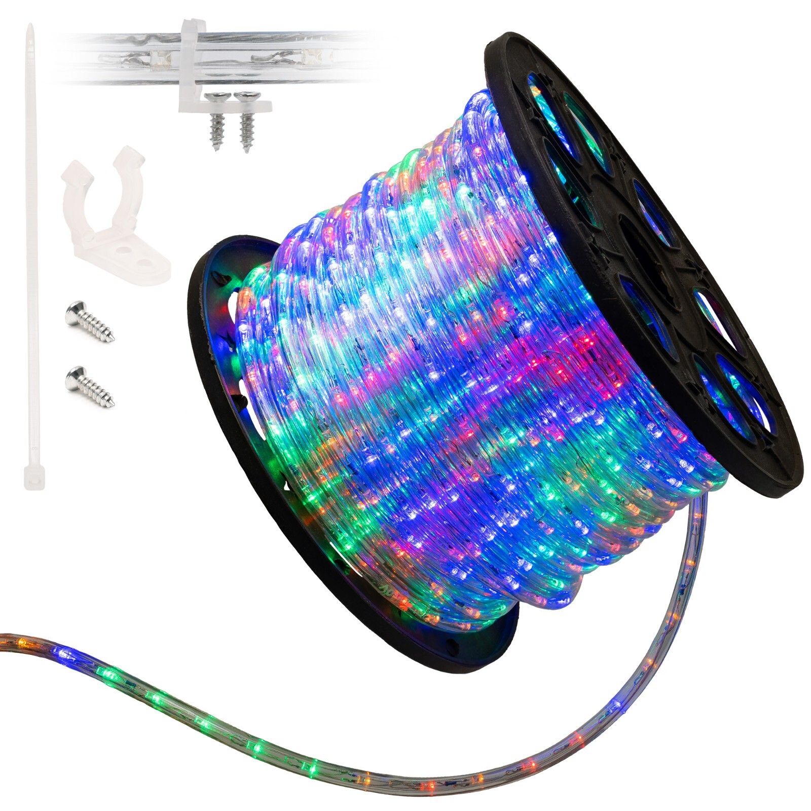 Assorted Sizes Multi-RGB LED Rope Lighting Thick Indoor Outdoor Christmas Tree gallery