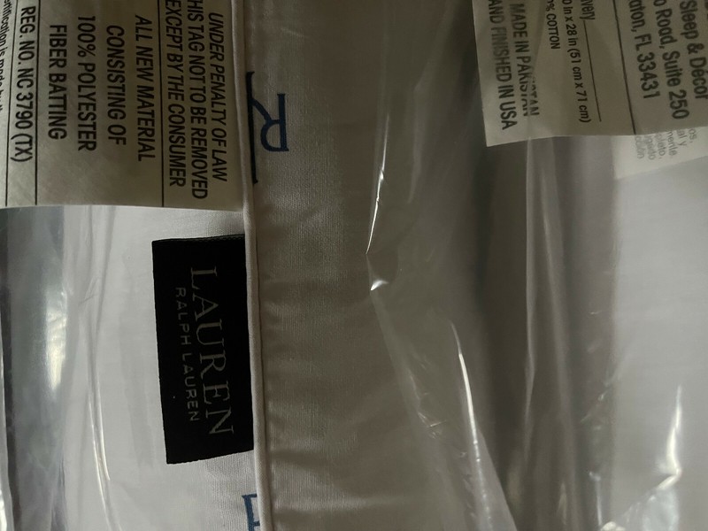 Ralph Lauren Medium Density Jumbo Standard/Queen Pillows, Fresh Sets Of 2, 20x28 gallery