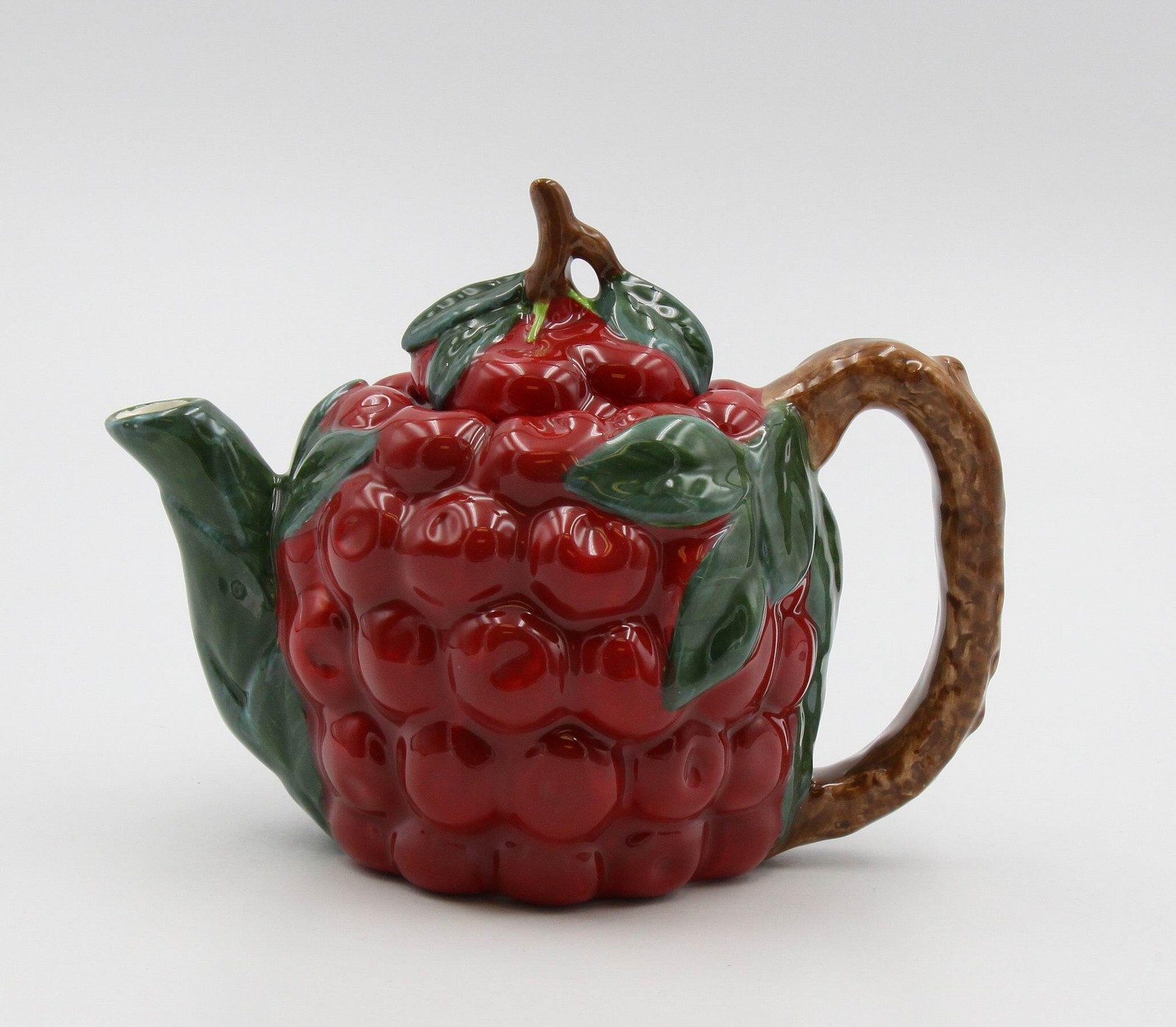 Ceramic Cherry Teapot, Afternoon Tea, Gift for Her, Gift for Mom, Kitchen Decor, gallery