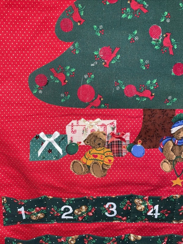 Unbranded Advent Calendar Countdown Christmas Tree Fabric Pocket W/ 26 Ornaments gallery