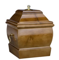 Solid Wood Casket Funeral Ashes Urn for Adult Cremation Urn Memorial