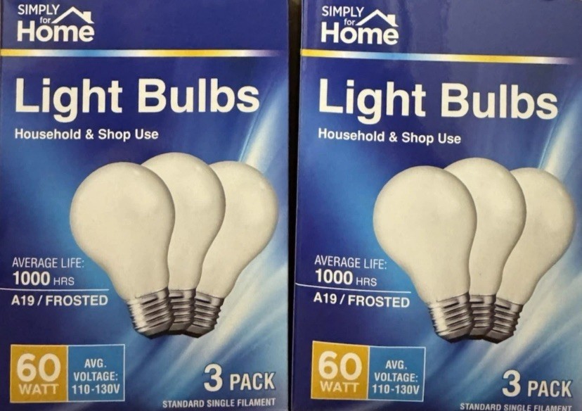 2 Boxes 60W Frosted Simply Home Decorative Light Bulbs Universal Fit gallery