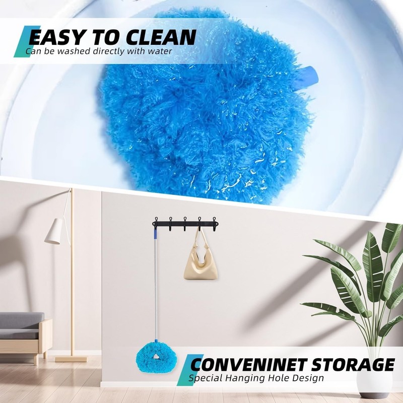 Extendable Ceiling Fan Duster Microfiber Dust Cleaner Brush Telescopic Pole gallery
