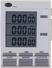 Brannan Digital Triple Kitchen Timer and Clock with Large LED Countdown Timer…