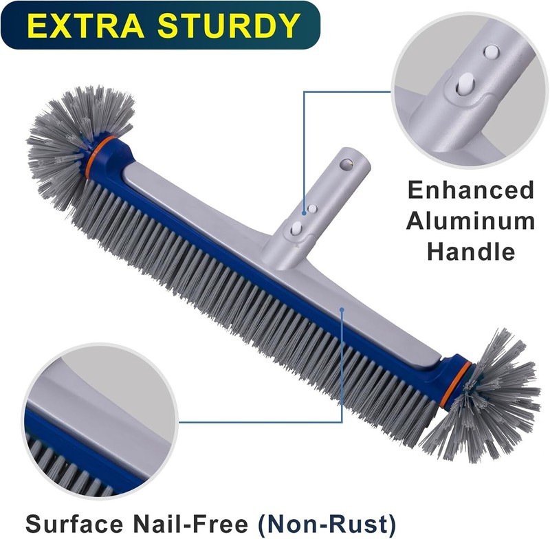 360 Degree Pool Brush for Inground & Above-Ground Pools - 17.5 Inch gallery