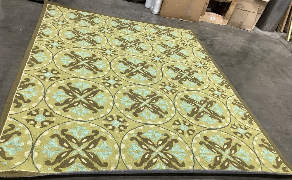 GREEN BROWN 8'-0" x 10'-0" Broken Thread Rug, Reduced Price 1172681845 FRS218A-8