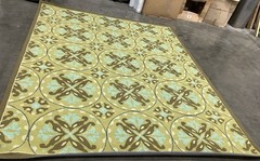 GREEN BROWN 8′-0″ x 10′-0″ Broken Thread Rug, Reduced Price 1172681845 FRS218A-8