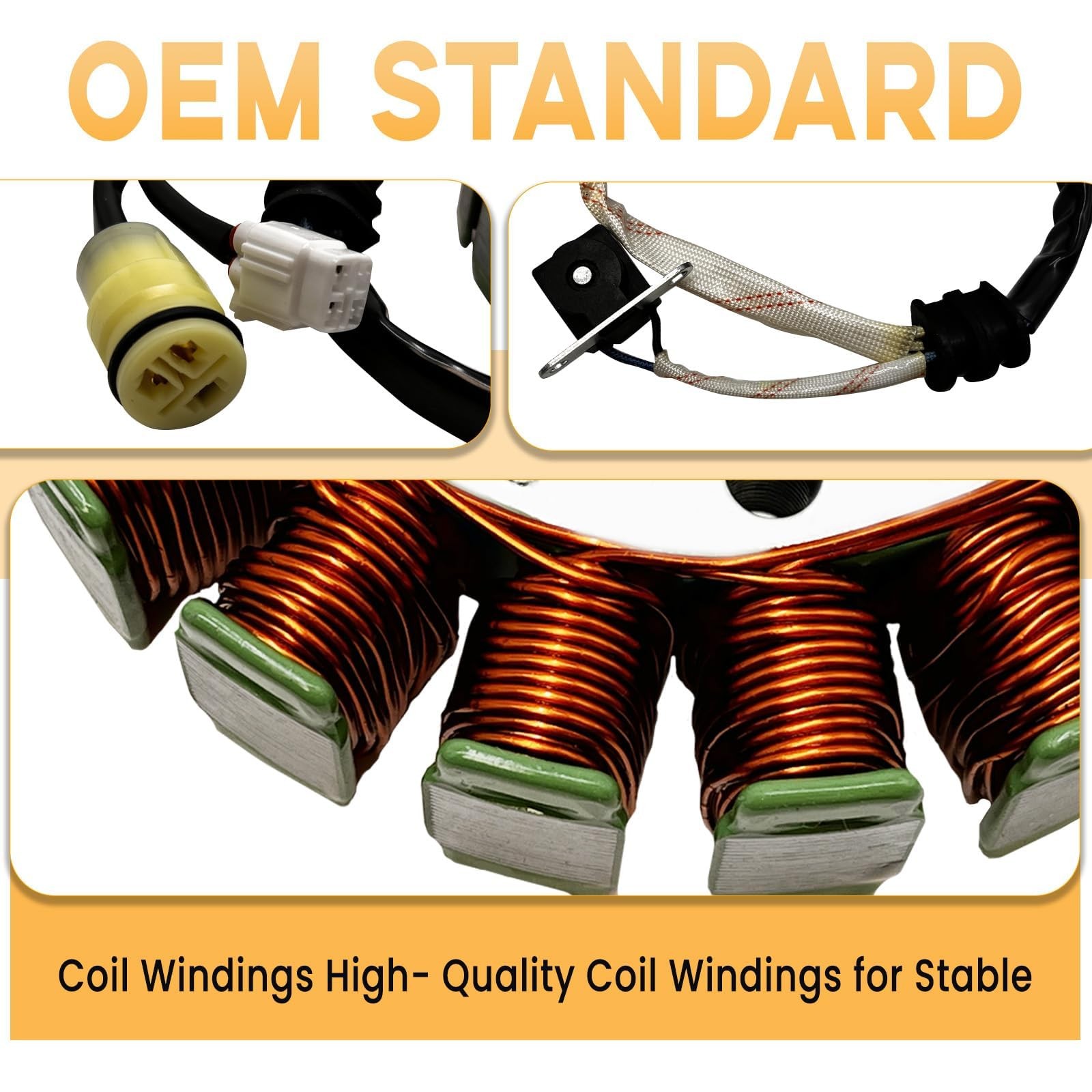 "500 Stator Coil Magneto Generator for Hisun UTV ATV, Massimo, Coleman, Bennche" gallery