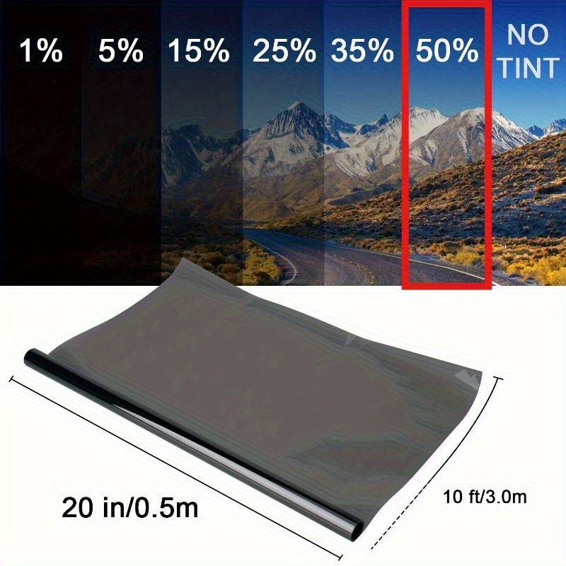 20inx10FT Window Film - 1%-50%VLT Glueless UV & Heat Blocking for Cars & Homes gallery