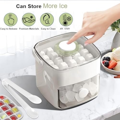 Countertop Ice Maker, Nugget Portable Ice Machine, 2 Bullet Ice Cubes Per Min gallery