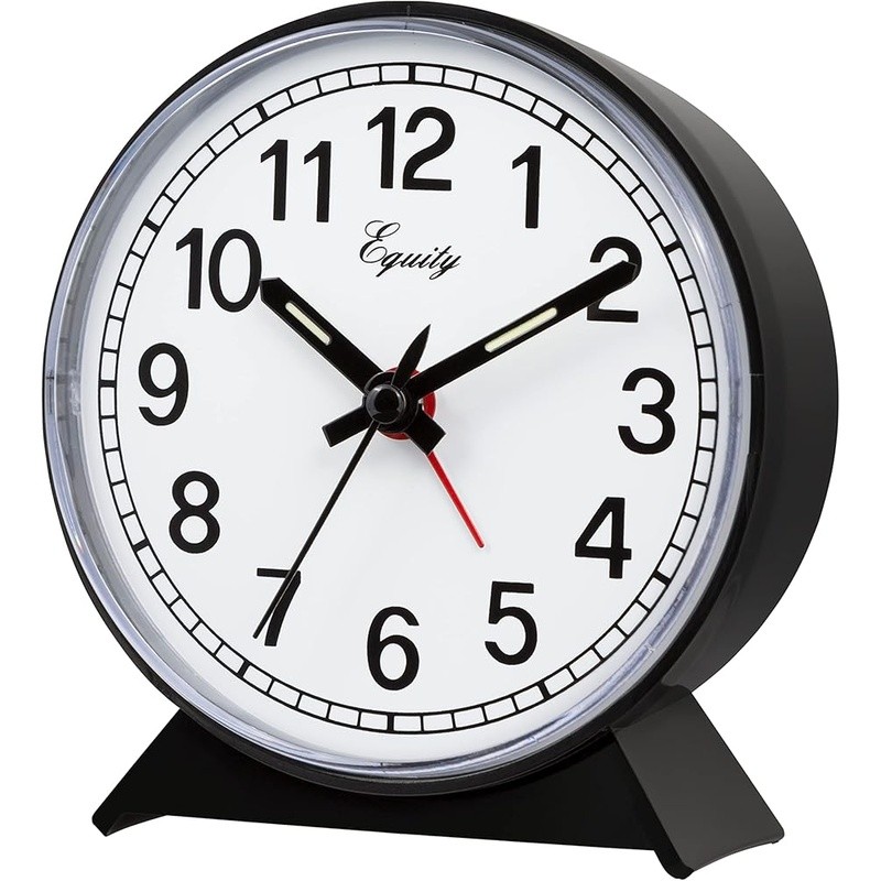 Classic Round Alarm Clock Manual Wind Up Loud Beep Luminous Numbers Indoor Use gallery