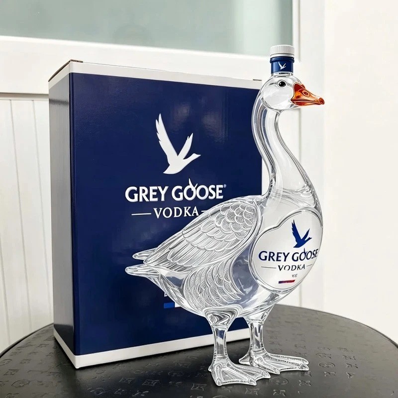Vodka Decanter Grey Goose Decorative Wine Bottle Collectible Glass For Whiskey gallery