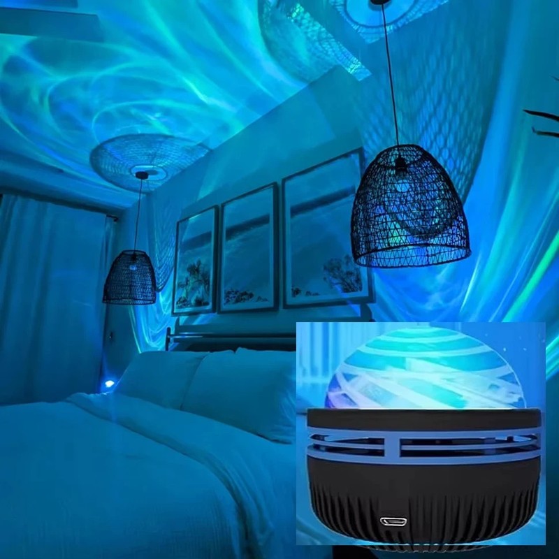 1pc Galaxy Star & Ocean Wave Projector Night Light (7 Colors) gallery