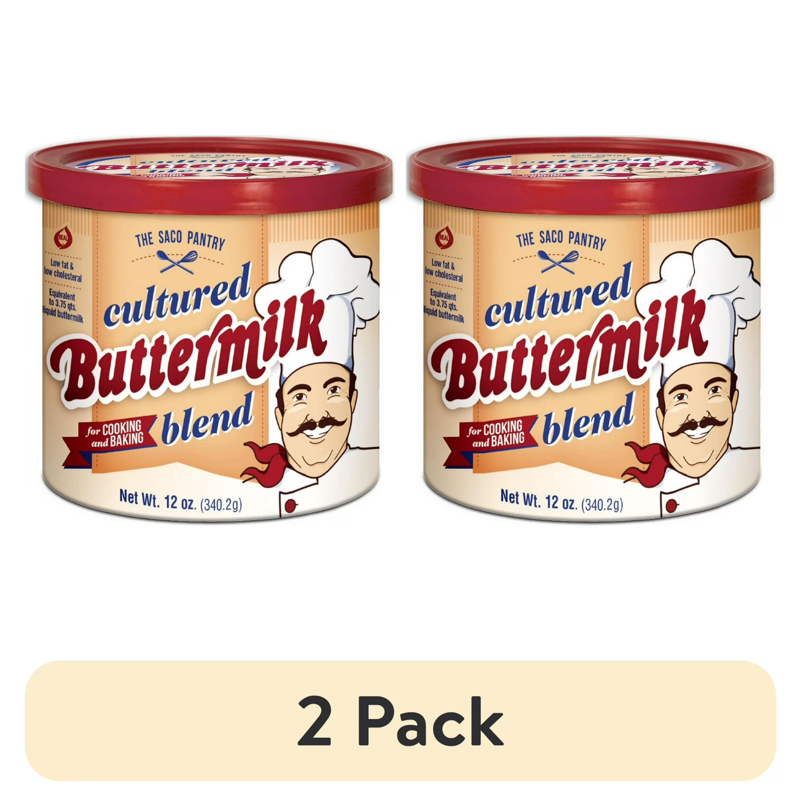 (2 pack) The Saco Pantry Cultured Buttermilk Blend Powder, 12 oz Tub, Gluten-Fre gallery