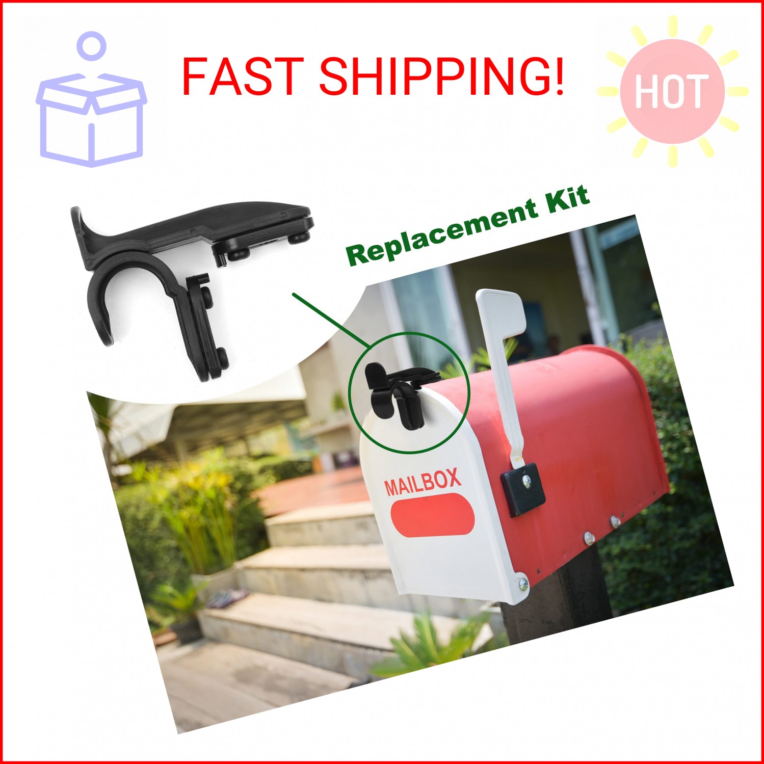 TonGass Mailbox Latch Clips Replacement Compatible with Group Standard Mailboxes gallery