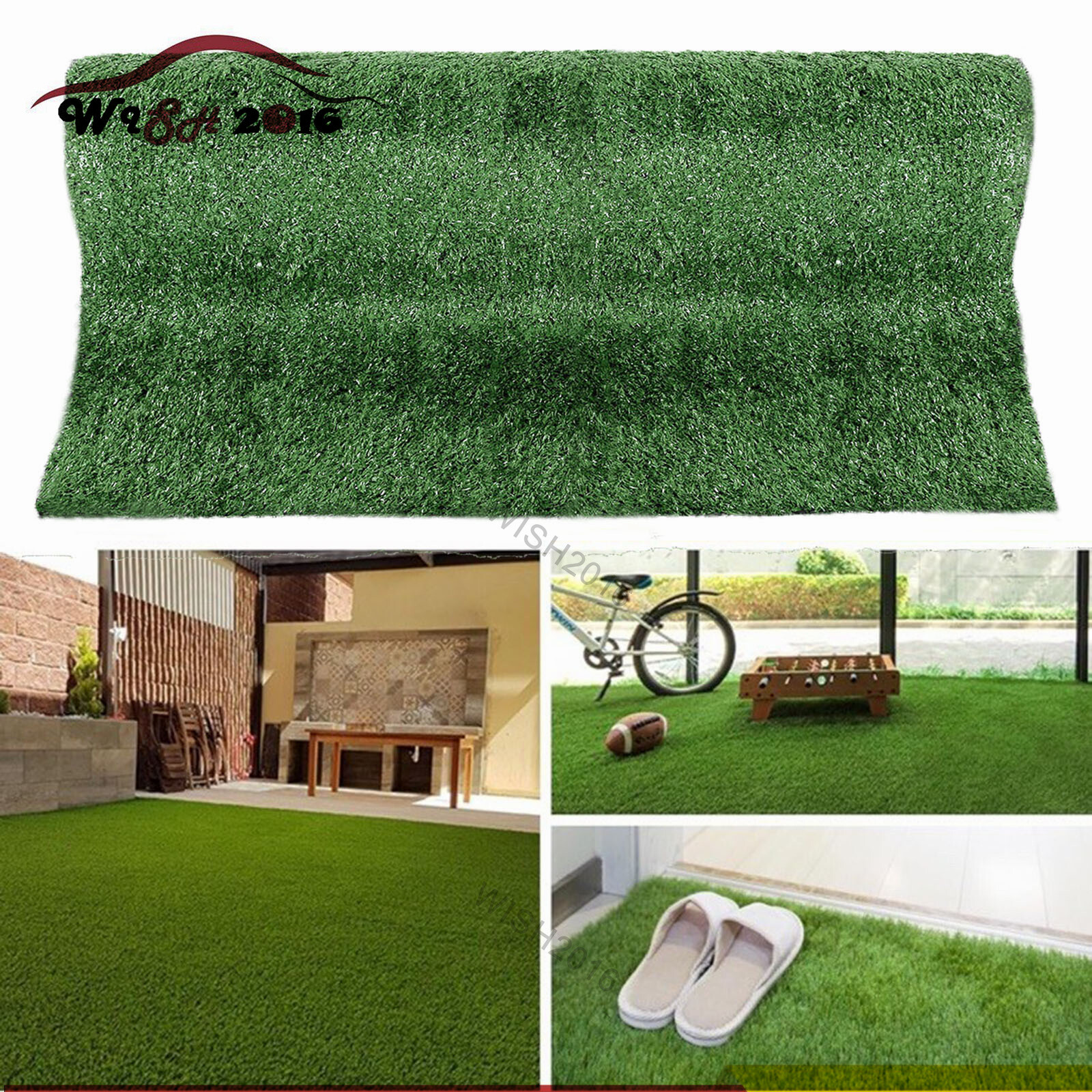 16x6.6ft Artificial Grass Mat Synthetic Landscape Fake Lawn Pet Dog Turf Garden gallery