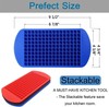 This small silicone ice cube tray set (3-piece pack) makes 160 ice cubes. gallery