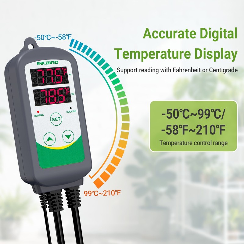 Temperature Controller Thermostat Heat Cool 308S Removable Probe Sensor Reptile gallery