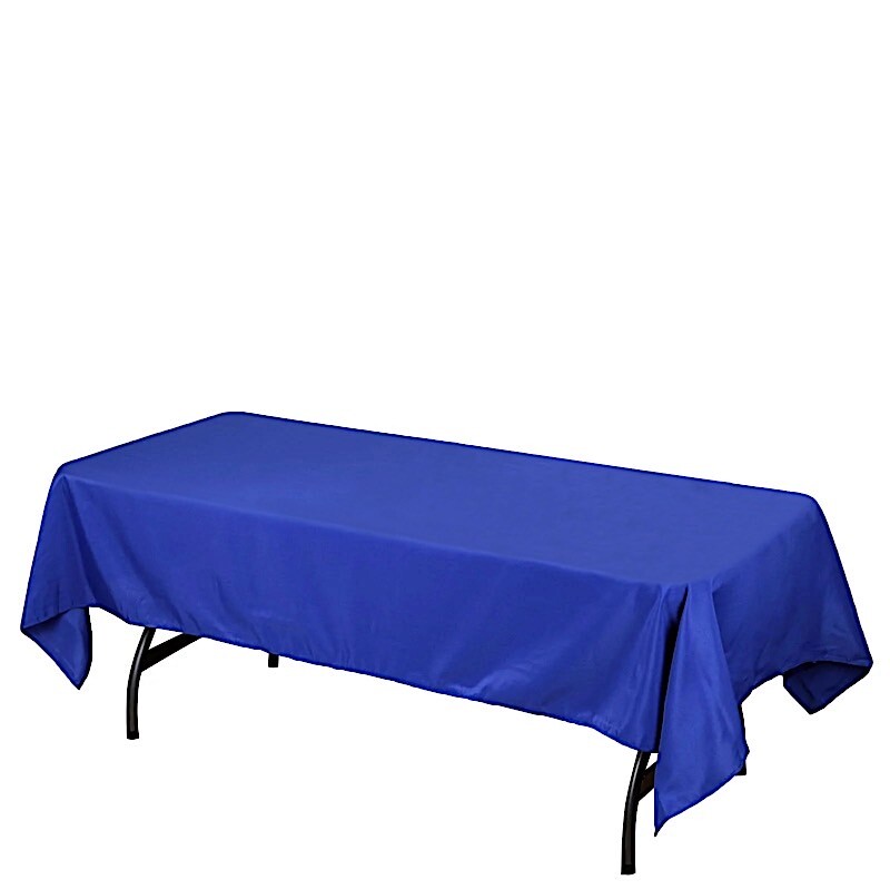 ROYAL BLUE 60x126 RECTANGLE POLYESTER TABLECLOTH Wedding Catering Kitchen Dinner gallery