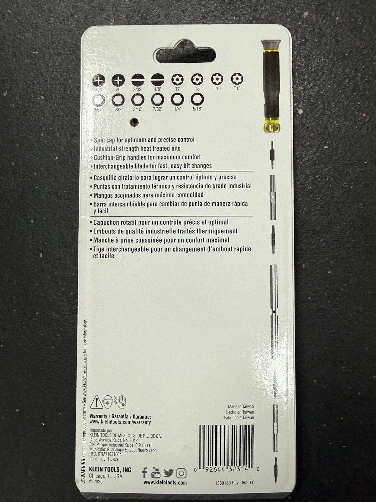 KLEIN TOOLS 14-IN-1 PRECISION SCREWDRIVER / NUT DRIVER 32314 FREE SHIPPING! gallery
