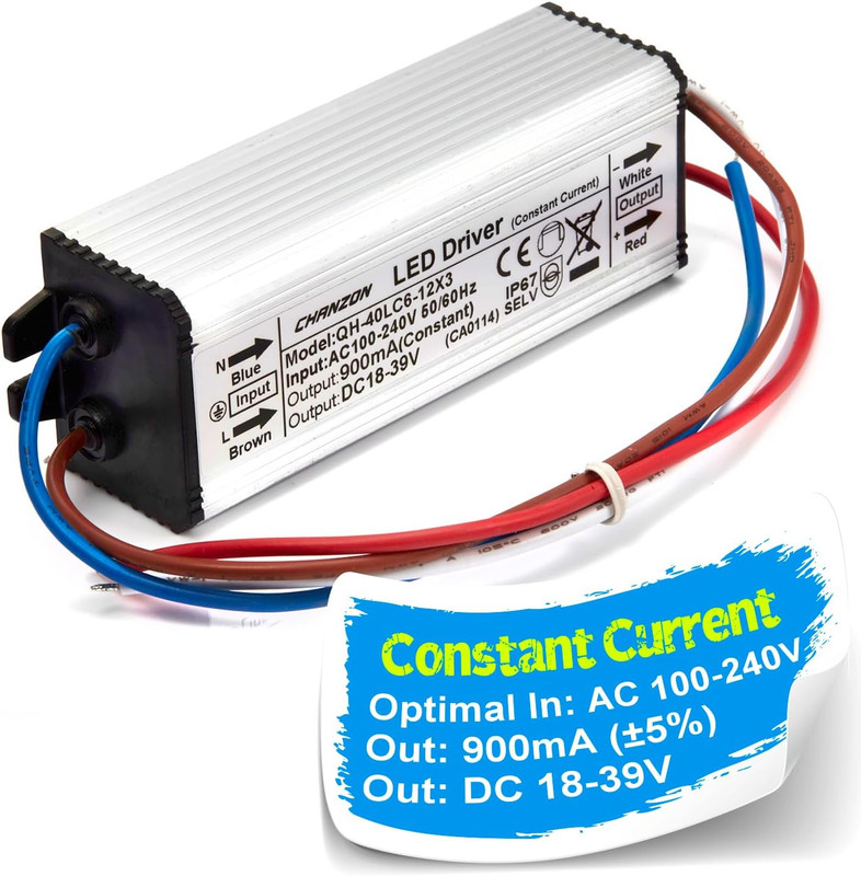 LED Driver 900Ma (Constant Current Output) 18V-39V (Input 85-277V AC-DC) (6-12) gallery