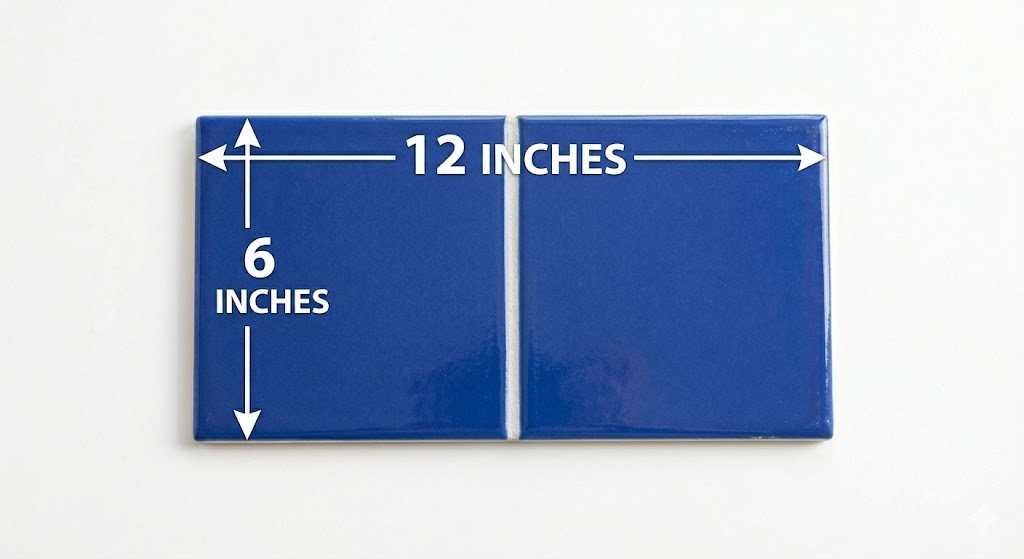 3x3 Pool Tile - Blue Swimming Pool Tile 6"x12" Sheet gallery