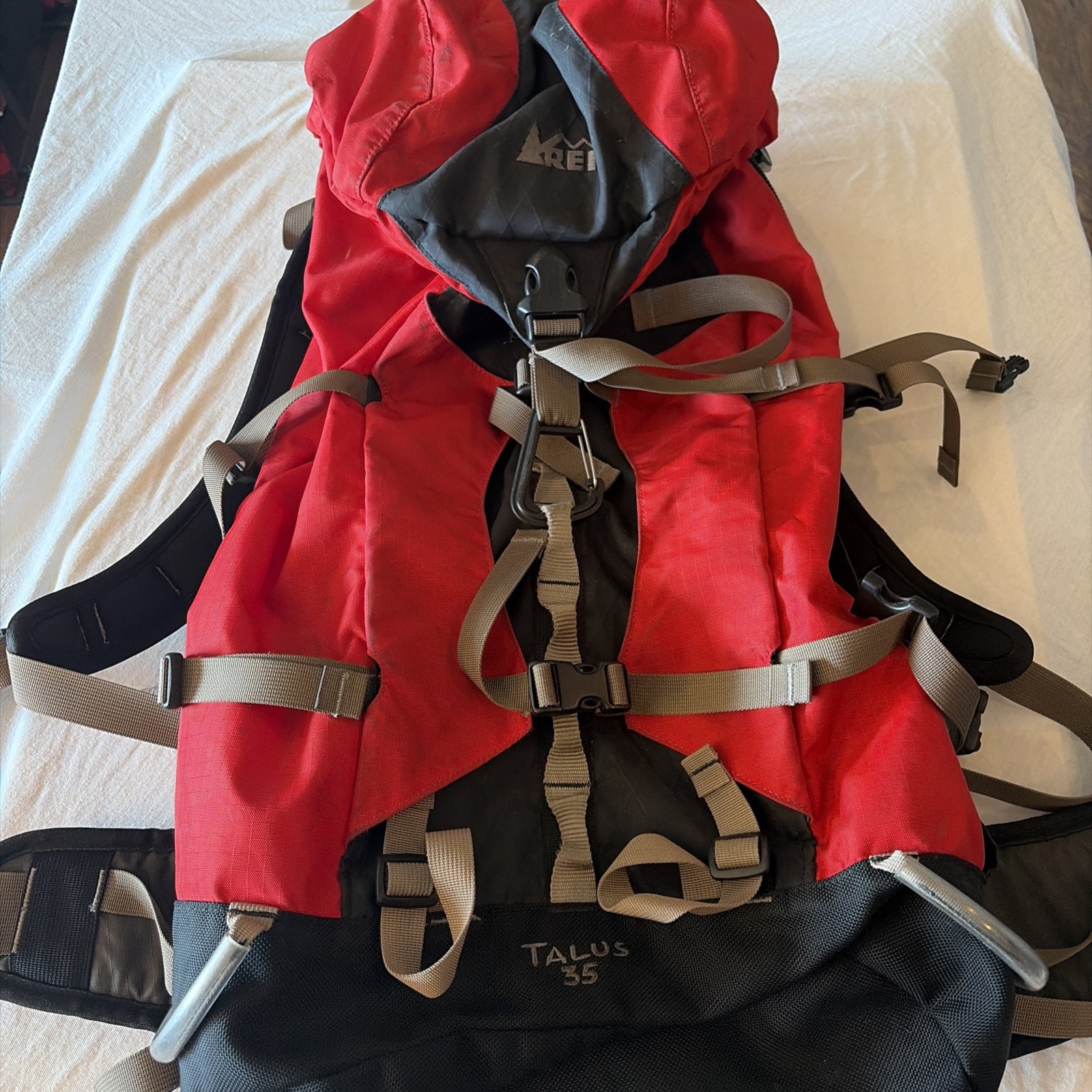 REI Talus 35L Backpacking Pack, Red